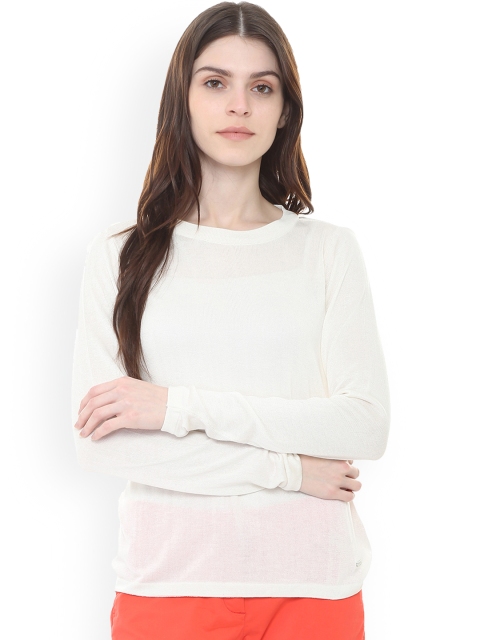 

Van Heusen Woman Women White Solid Top