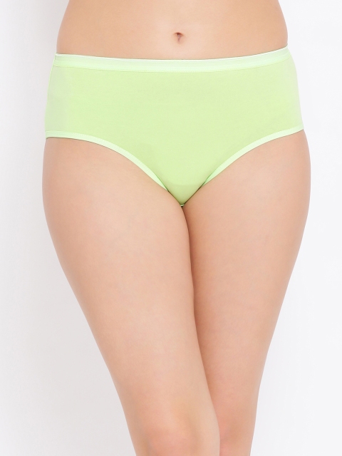 

Clovia Women Green Solid Hipster Briefs PN2907P11