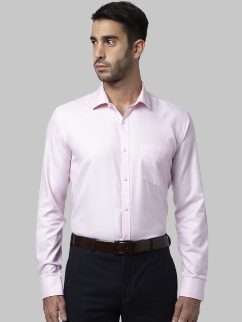 

Park Avenue Men Red Slim Fit Self Design Formal Shirt