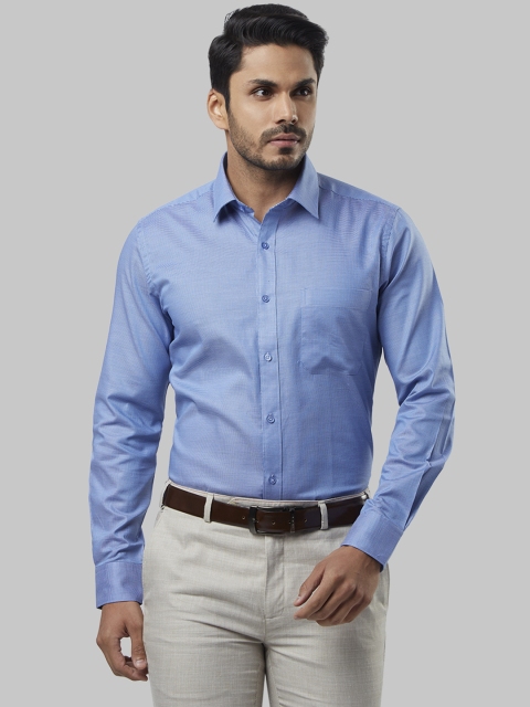 

Raymond Men Blue Regular Fit Solid Formal Shirt