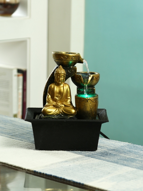 

Aapno Rajasthan Gold-Toned Handcrafted Water Fountain with Light