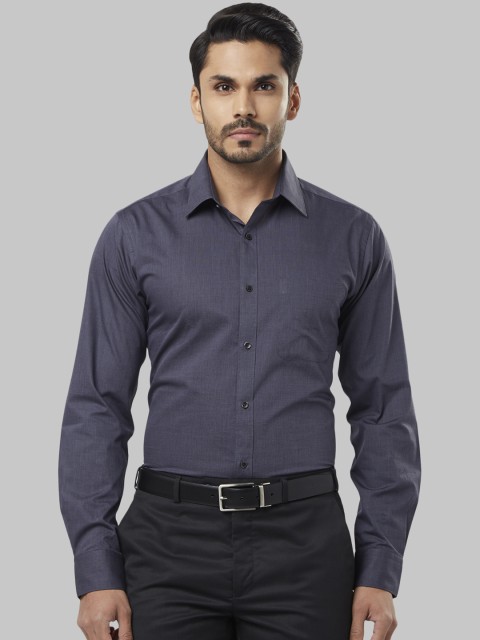 

Raymond Men Grey Slim Fit Solid Formal Shirt