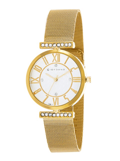 

GIORDANO Women White Analogue Watch C2149