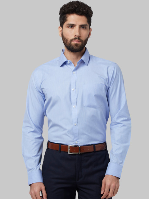 

Park Avenue Men Blue Nancy Slim Fit Solid Formal Shirt
