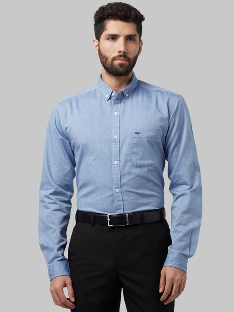 

Park Avenue Men Blue Slim Fit Solid Formal Shirt