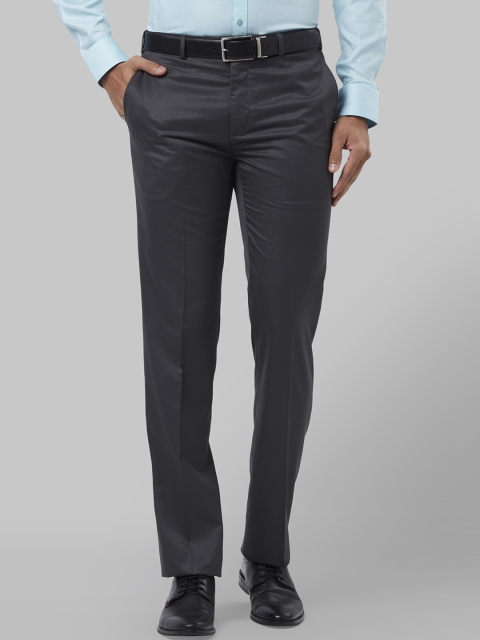 

Raymond Men Grey Regular Fit Solid Formal Trousers