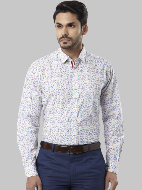 

Raymond Men Multicoloured Slim Fit Printed Formal Shirt, Multi