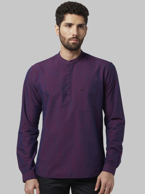 

Park Avenue Men Purple Slim Fit Solid Casual Shirt