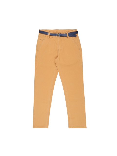 

POPPERS by Pantaloons Boys Beige Regular Fit Solid Regular Trousers
