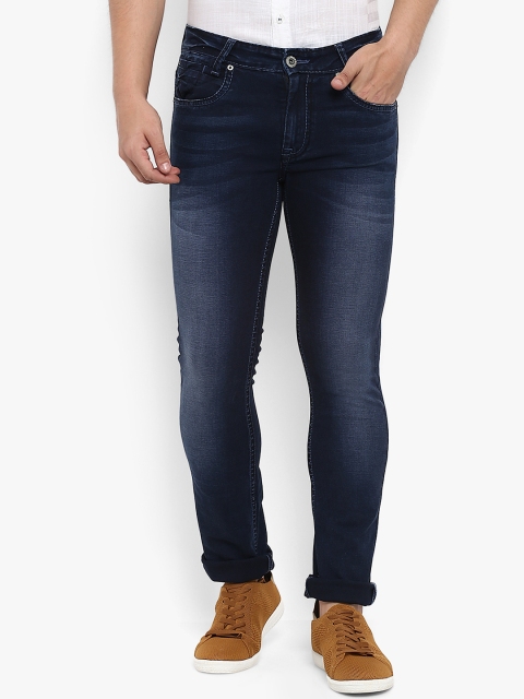 

Mufti Men Blue Regular Fit Mid-Rise Clean Look Stretchable Jeans