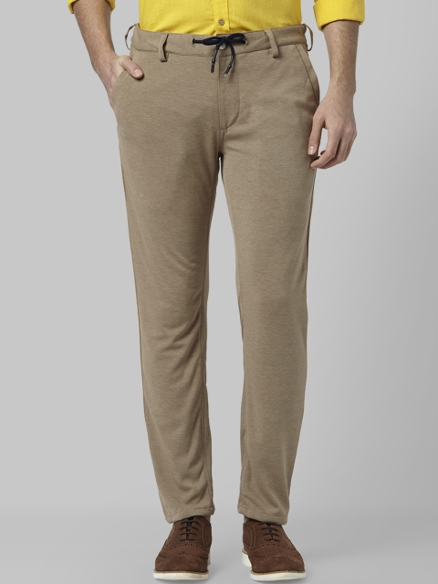 

Park Avenue Men Khaki Regular Fit Solid Regular Trousers