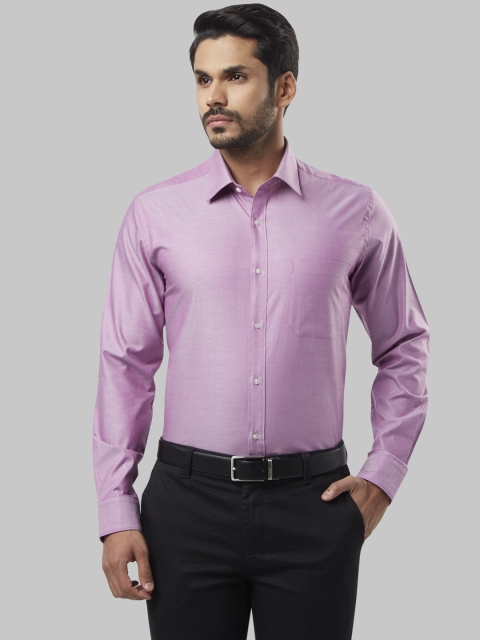 

Raymond Men Pink Contemporary Regular Fit Self Design Party Shirt