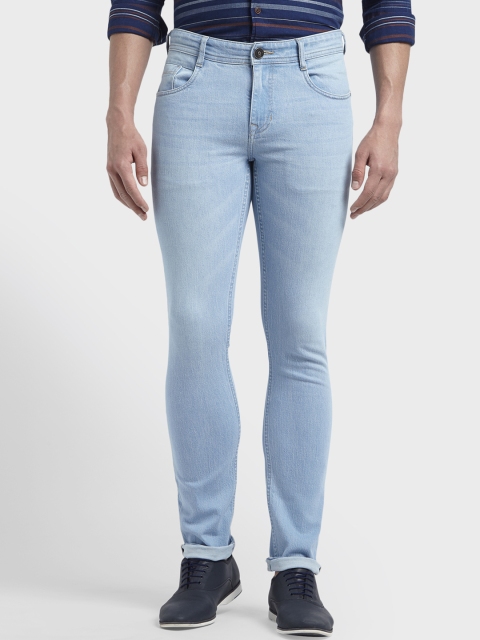 

ColorPlus Men Blue Tapered Fit Mid-Rise Clean Look Stretchable Jeans