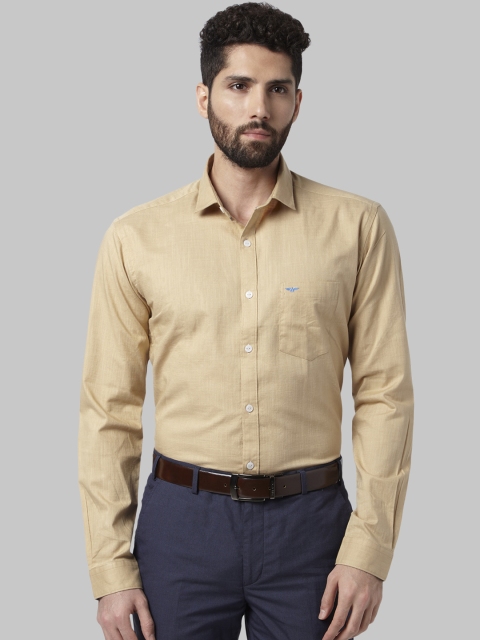 

Park Avenue Men Brown Slim Fit Solid Formal Shirt