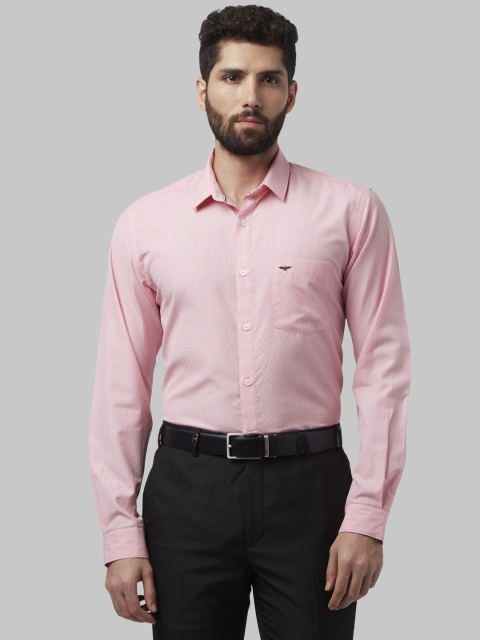 

Park Avenue Men Pink Slim Fit Self Design Formal Shirt