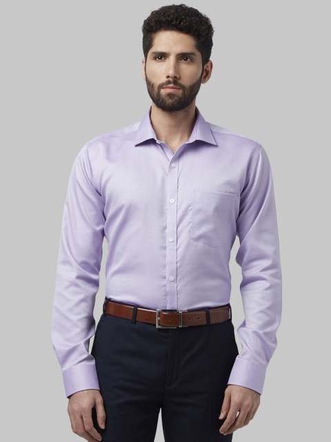 

Park Avenue Men Purple Slim Fit Self Design Formal Shirt