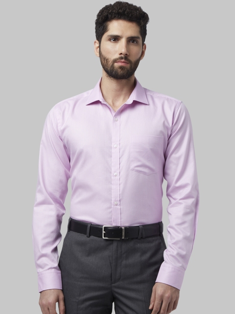 

Park Avenue Men Purple Slim Fit Self Design Formal Shirt