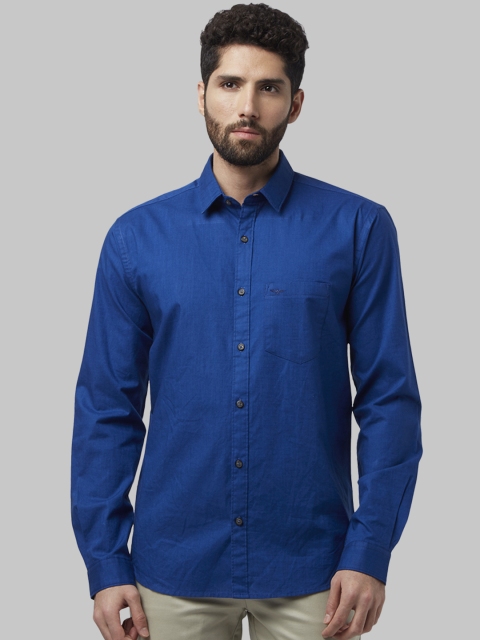 

Park Avenue Men Blue Slim Fit Solid Casual Shirt