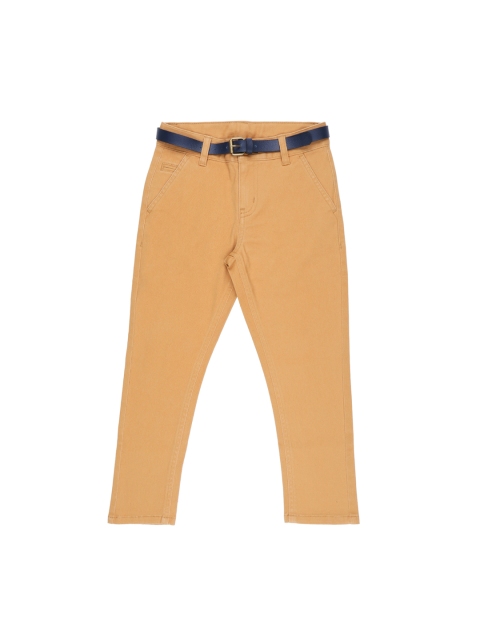 

CHALK by Pantaloons Boys Khaki Regular Fit Self Design Regular Trousers