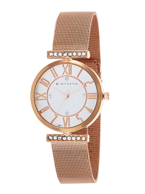 

GIORDANO Women White Analogue Watch C2149