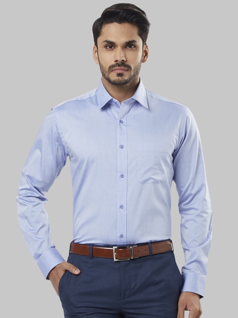 

Raymond Men Blue Slim Fit Solid Formal Shirt