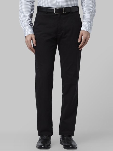 

Park Avenue Men Black Regular Fit Solid Formal Trousers