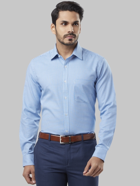 

Raymond Men Blue & White Regular Fit Printed Formal Shirt