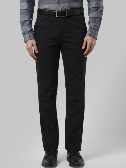 

Park Avenue Men Black Regular Fit Solid Formal Trousers