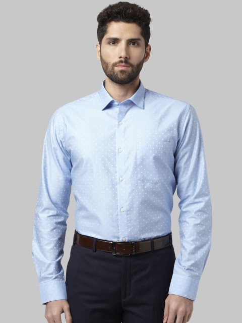 

Park Avenue Men Blue Slim Fit Printed Formal Shirt