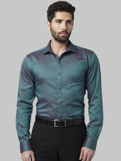 

Park Avenue Men Green Slim Fit Solid Formal Shirt
