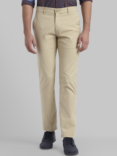 

Parx Men Khaki Slim Fit Solid Regular Trousers