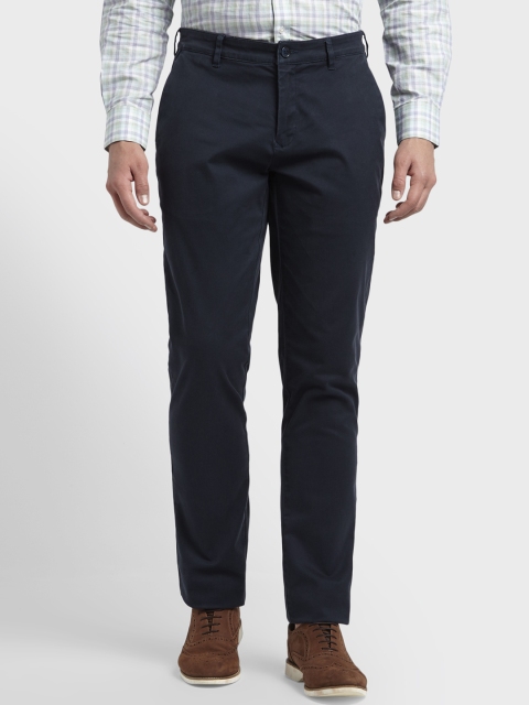 

ColorPlus Men Navy Blue Regular Fit Solid Formal Trousers