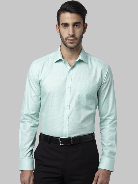 

Park Avenue Men Green Slim Fit Printed Formal Shirt