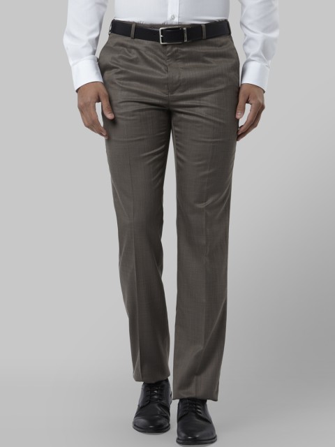 

Raymond Men Grey Regular Fit Solid Formal Trousers