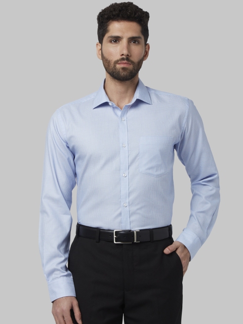 

Park Avenue Men Blue Slim Fit Printed Formal Shirt