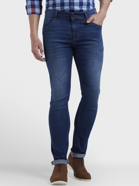 

ColorPlus Men Blue Tapered Fit Mid-Rise Clean Look Jeans