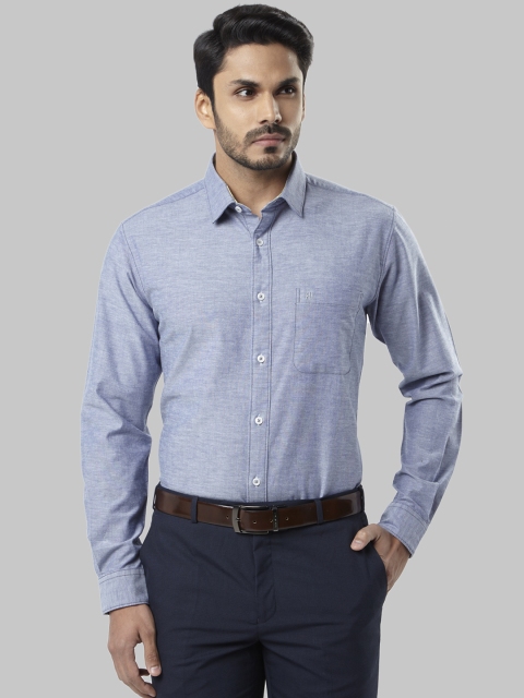 

Raymond Men Blue Slim Fit Solid Formal Shirt