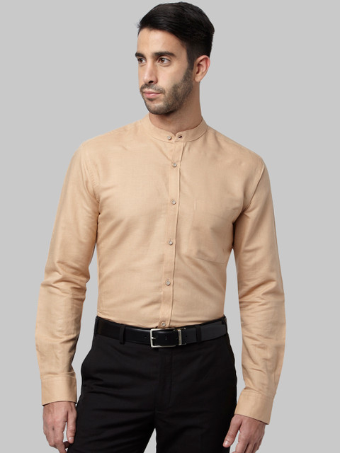 

Park Avenue Men Beige Slim Fit Solid Formal Shirt