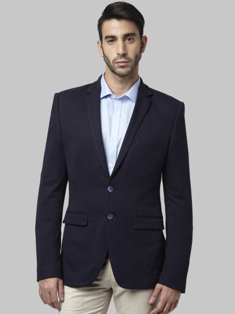 

Park Avenue Men Blue Single Breasted Blazer