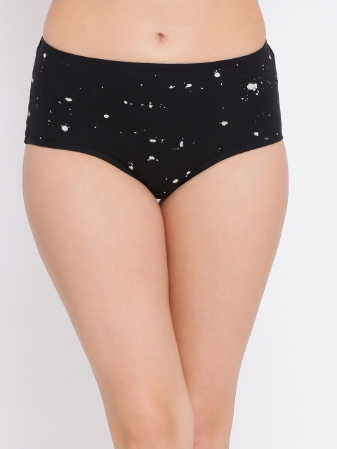 

Clovia Women Black Printed Hipster Briefs PN2923P13XL