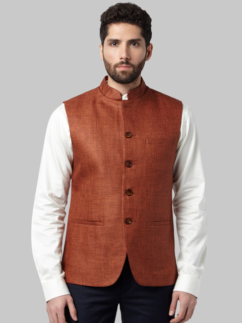 

Park Avenue Men Brown Nehru Jacket