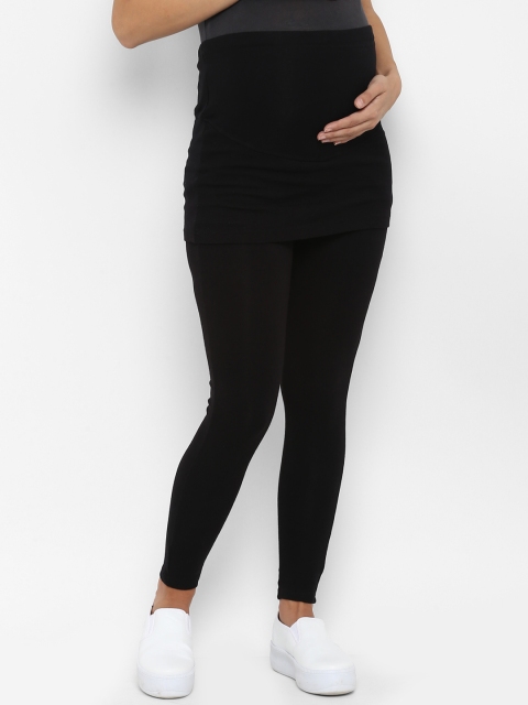 

Mamacouture Black Solid Maternity Track Pants