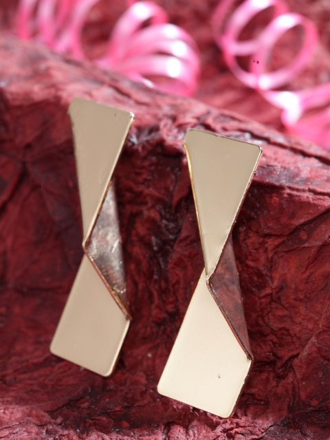 

SASSAFRAS Gold-Plated Contemporary Studs
