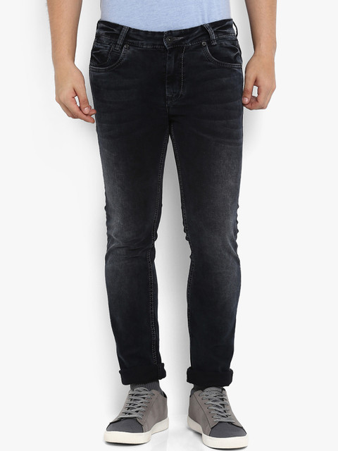 

Mufti Men Black Slim Fit Mid-Rise Clean Look Stretchable Jeans
