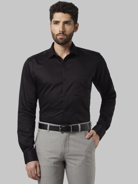 

Park Avenue Men Black Slim Fit Solid Formal Shirt