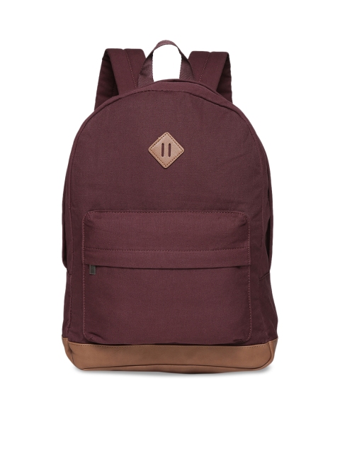 

Aeropostale Women Burgundy Solid Backpack