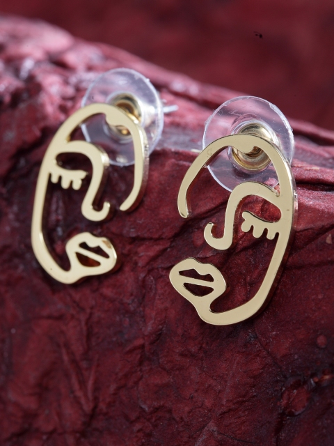 

SASSAFRAS Gold-Plated Contemporary Studs