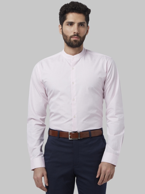 

Park Avenue Men Pink Slim Fit Self Design Formal Shirt
