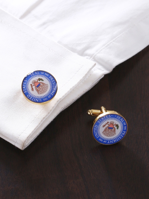

Tistabene Gold-Toned Round Cufflinks