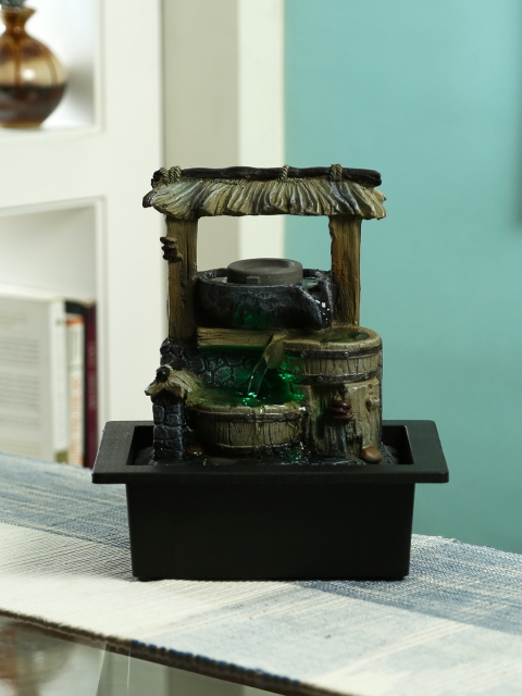 

Aapno Rajasthan Black Handcrafted Water Fountain with Light